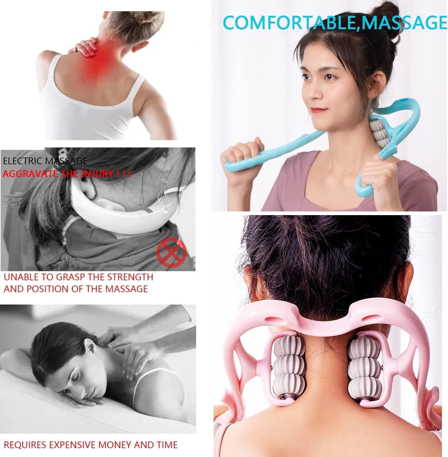 FlexiRoll Cervical Massager NeckRelief Pro Roller